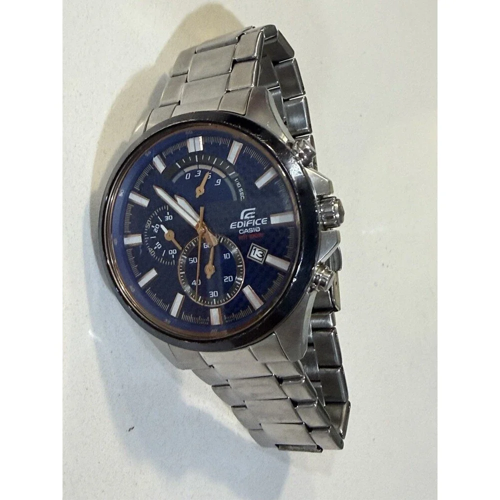 Casio Edifice EFR-530 Men’s Watch Blue Dial Chronograph 100M 48.6mm